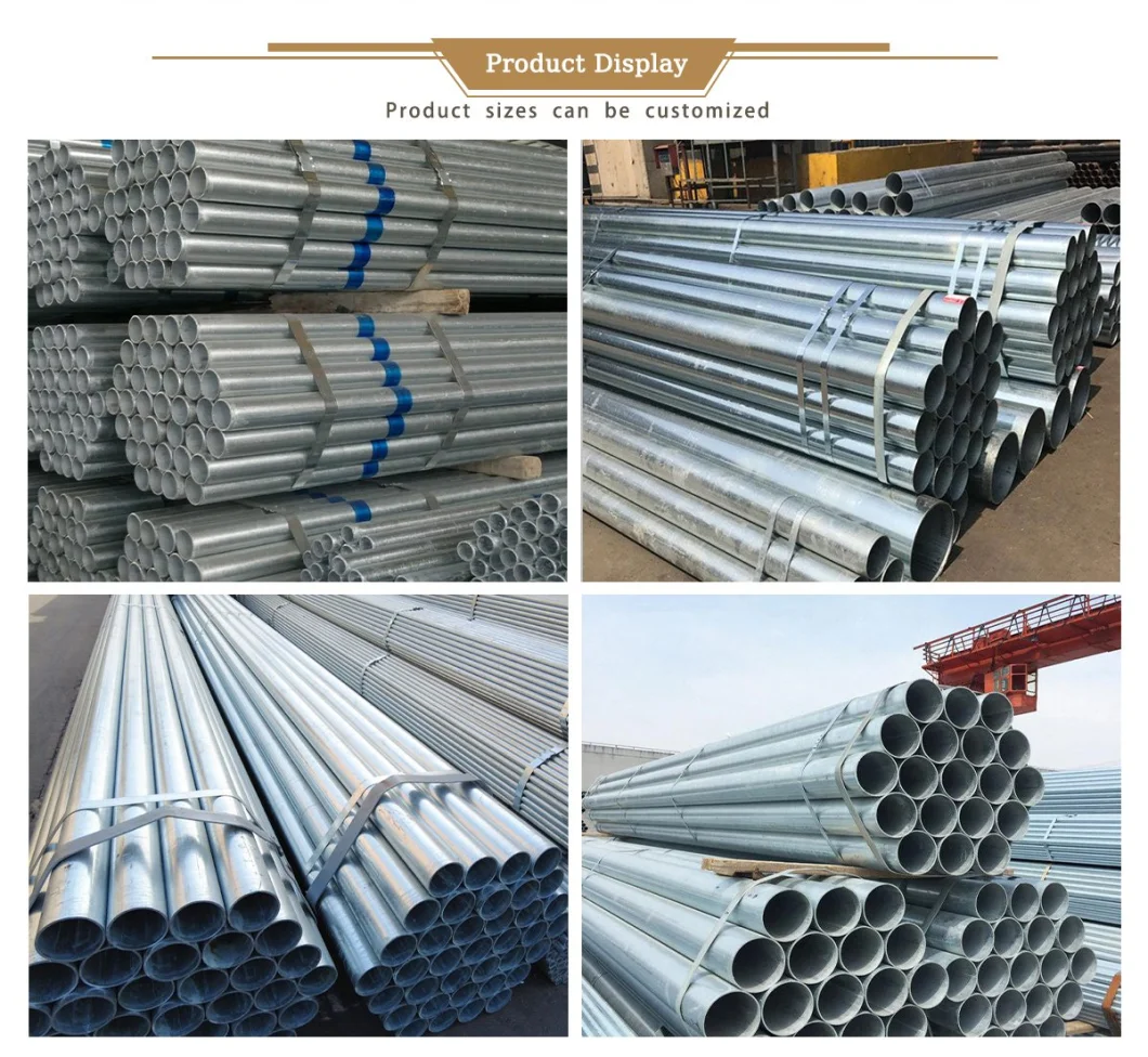 ASTM A795 Fire Fighting Size Chart Round Hollow Section Steel Pipe Q235 ASTM A53 Equivalent Material Galvanized Steel Pipes