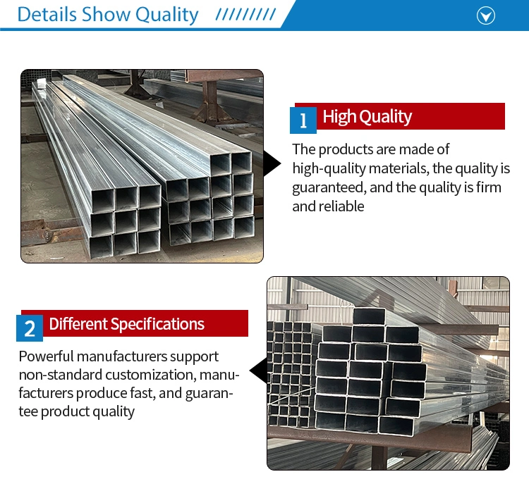 Hollow Section Steel A53, St33, A283, A135, St37, A53, A106, St35, A179, A214, A192, A226, A315, St42 A106-B Pre Galvanized Square Steel Pipe